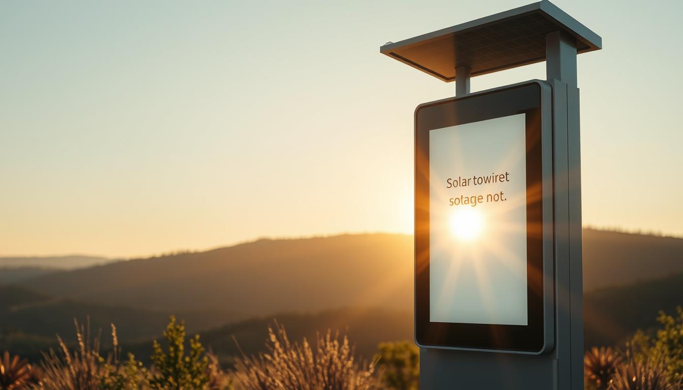 Painel de mensagem variável solar