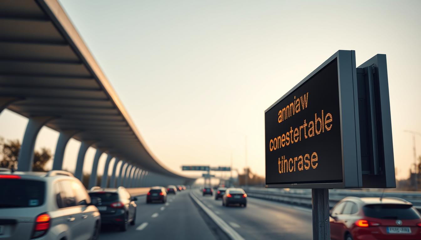 painel mensagem variável