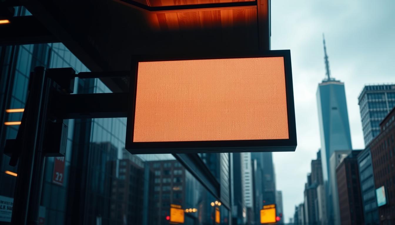 Painel de mensagem variável em operação