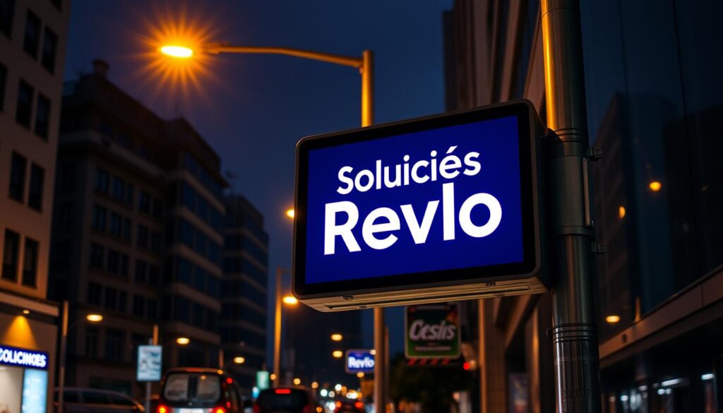 Soluções Revlo painéis mensagem variável